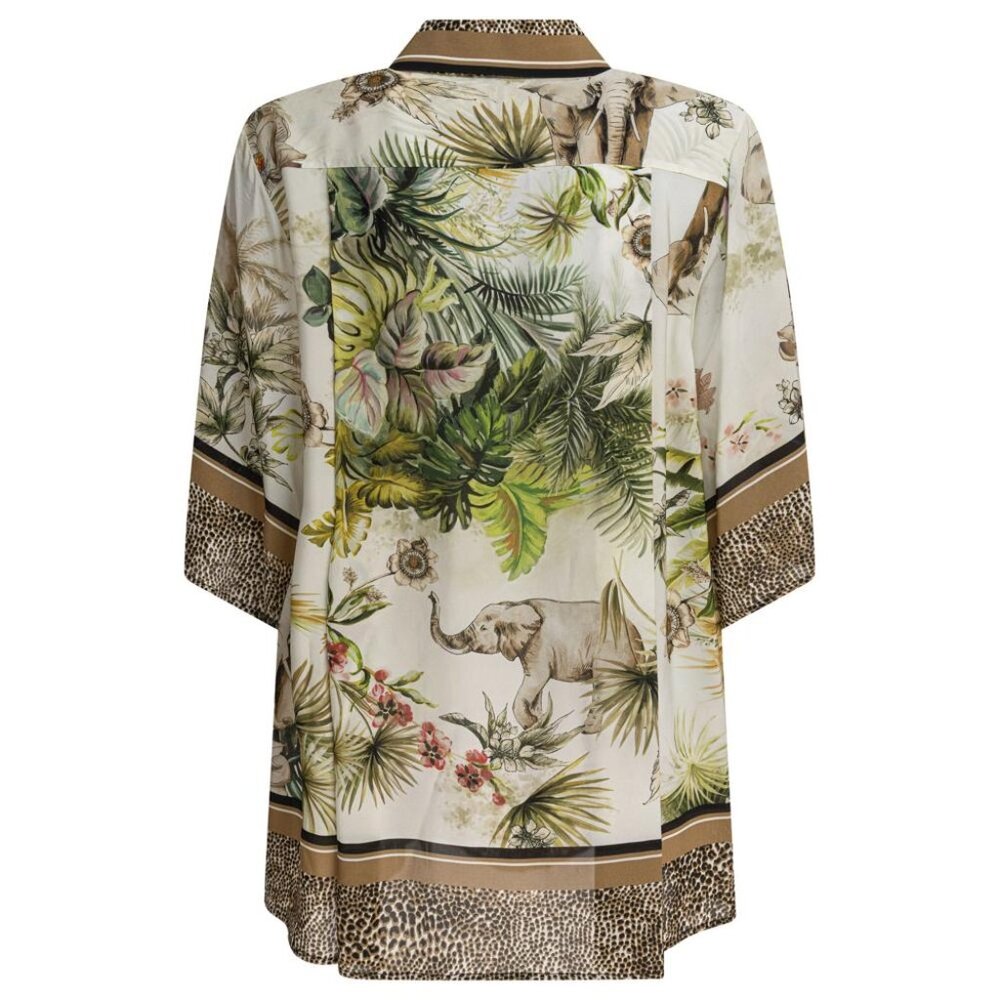 Elie Saab Savannah Print Shirt tag size 40 Women - Picture 2 of 4